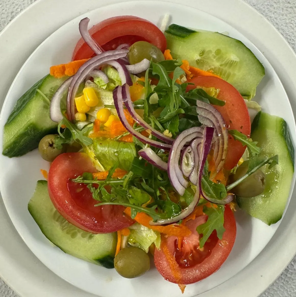 Een groene salade om mee te beginnen